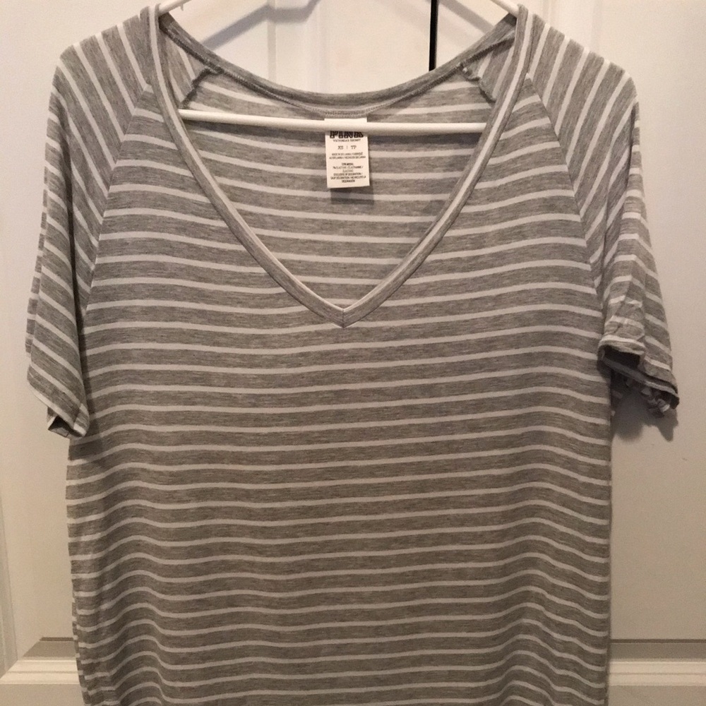Striped V-Neck